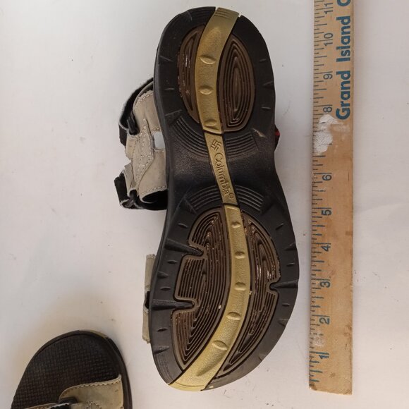 Columbia Beige Tan Sandals Adjustable Straps Hook Loop Women’s Unisex Size 7 - Picture 15 of 15